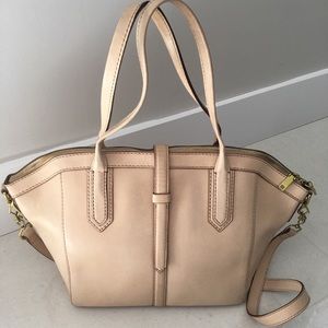 J.Crew 100% leather, light beige handbag